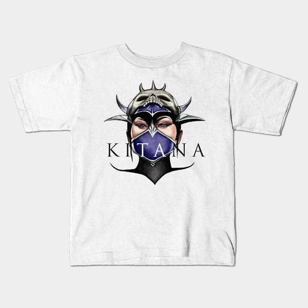 Colored Kitana Kids T-Shirt by xzaclee16